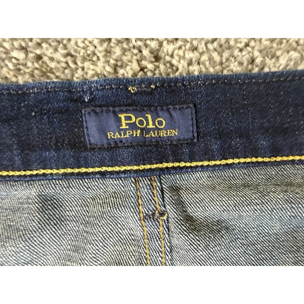 Polo Ralph Lauren Hampton Relaxed Straight Jeans Men’s 44x32 Dark Wash Stretch